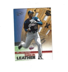 2003 Leaf Slick Leather #14 Torii Hunter MINNESOTA TWINS - Picture 1 of 1