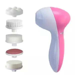 Electric Facial Cleaner 5 in 1 Face Cleansing Brush Wash Machine Spa Skin Care - Picture 1 of 14