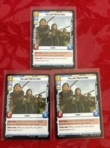 3x Star Wars Unlimited - Village Protectors - Shadows of the Galaxy (SHD) x3 - Imagen 1 de 6