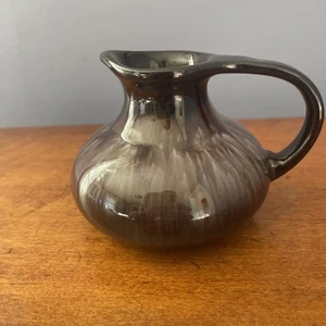 Vintage Drip Glaze Brown Mountain Pottery 4” Creamer Pitcher - Picture 1 of 11