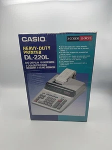 Casio Heavy-Duty Printer DL-220L 2 COLOR CALCULATOR Factory Sealed Neu - Bild 1 von 7