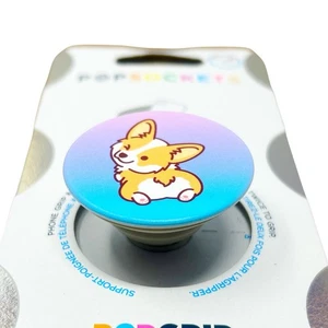 PopSockets PopGrip Premium Phone Grip & Stand - Cheeky Corgi - Picture 1 of 3