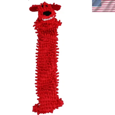 Juguete chirriante de 12 pulgadas con loofa flojo para perros - diversión sin desorden para razas medianas/grandes Foto 1 de 4