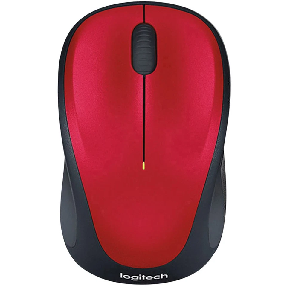 Logitech M235  Maus Funk   Optisch Rot/Schwarz 3 Tasten 1000 dpi - Bild 1 von 1