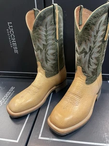 LUCCHESE HERREN RUDY WESTERNSTIEFEL - ECKIGE SPITZE Größe 9,5 EE Last One - Bild 1 von 6