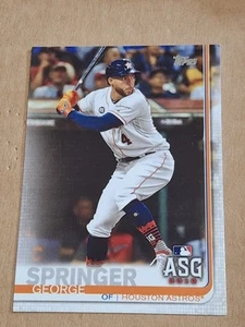 2019 GEORGE SPRIBGER TOPPS UPDATE ASG ALL STAR SCHEDA GIOCO #US92 ASTROS BLUE JAYS - Foto 1 di 3