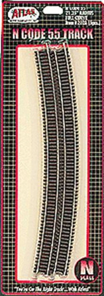 Atlas N Code 55 Track w/Nickel-Silver Rail & Brown Ties 21-1/4in Radius Ful 2028 - Image 1 of 1