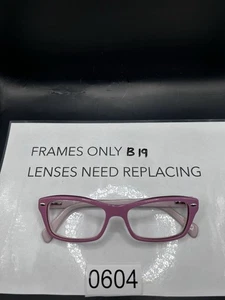 Monturas de gafas Ray-Ban RB1550 3656 solo rosa rectangulares ojo de gato 48-15-130 - Imagen 1 de 6