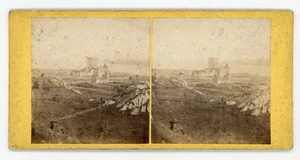 Ruinas de la Catedral y Capilla de San Gran Iona G.W. Wilson Stereoview 1800 - Imagen 1 de 2
