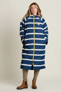Brakeburn donna chinook, accappatoio, accappatoio fasciatoio, righe nautiche, taglia S/M - Foto 1 di 1