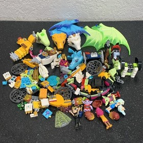 Lego Elves Lot, Dragons, Minifigures, Parts And Pieces.