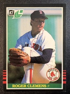 1985 Donruss LEAF cartão de beisebol # 273 Roger Clemens - novato inglês e francês - Imagem 1 de 2