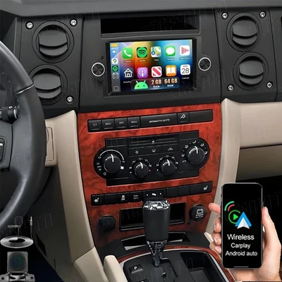 Apple Carplay For 2006-2010 Jeep Commander Android 15 Car Stereo Radio GPS Navi - Imagem 1 de 4