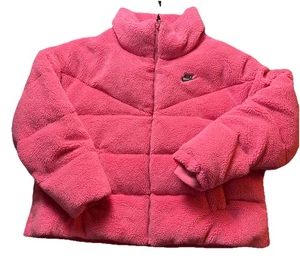 Nike Sherpa gefütterte Jacke pink DM9260-622 Therma Fit Daunenfüllung Damengröße 2X - Bild 1 von 6