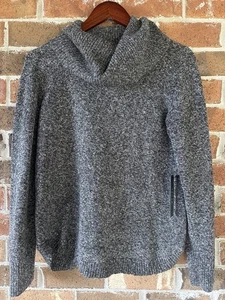 Tahari Women Sweater Size S Gray Turtleneck Knit Stretch Curved Classic Pullover - Picture 1 of 11
