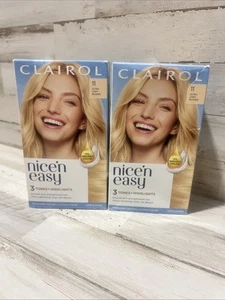 CLAIROL Nice 'n Easy Permanent Hair Color #11 Ultra Light Blonde lot of 2 bundle - Picture 1 of 7