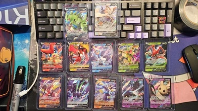 Pokemon TCG Battle Styles Lot of 12 Cards - /163 - Tyranitar - urshifu - #Pk01 - Image 1 of 4