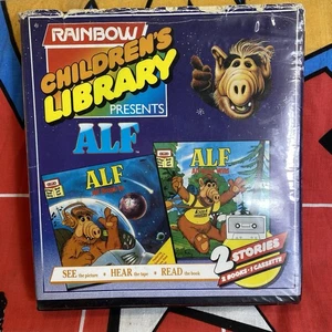 ALF Rainbow Children’s Library 2 Book & Cassette Set Vintage 80s Story - Bild 1 von 8