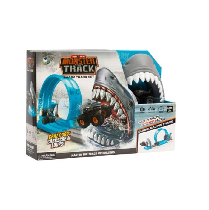 Giocheria Fast Wheel Monster Truck Squalo Pista Auto - Immagine 1 di 1