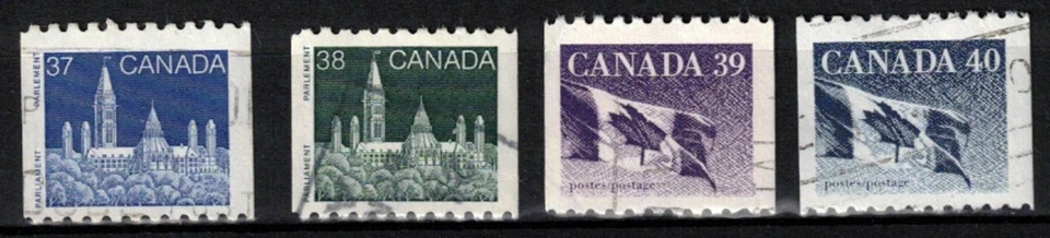 CANADA USED STAMP - SCOTT 1194/1194C - FROM ROLL OF 100 - COIL ISSUES - 1988 — 第 1/1 张图片