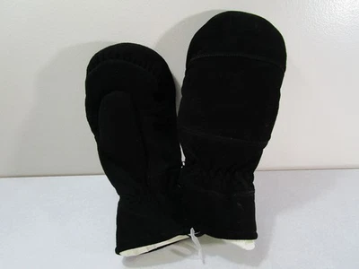 Mitón de cuero de ciervo para hombre ESQUÍ NEGRO forro extraíble grande L LEER ANUNCIO Foto 1 de 4