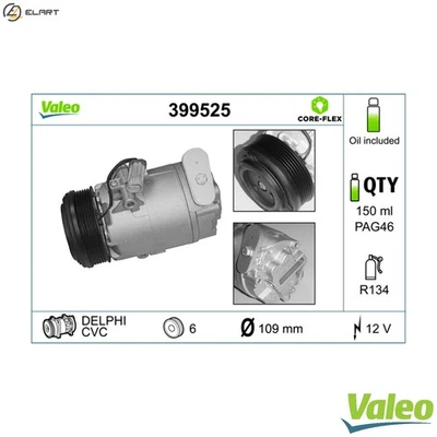 COMPRESSOR AIR CONDITIONING 399525 FOR OPEL ZAFIRA/MPV ASTRA/Convertible/Van - Image 1 of 4