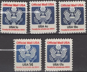 SC# O127 - 1¢ - 1983 - Offical Mail Issue - Mint Never Hinged - Plate Block 4 - Picture 1 of 1