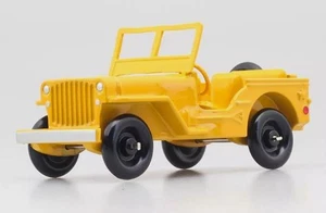 DINKY TOYS, JEEP versione civile gialla - Edizione Atlas, 1/43, DIN24M - Foto 1 di 4
