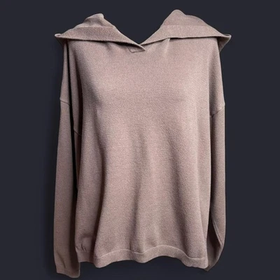 Sudadera con Capucha Pink Lily Ways To Go Marrón Lavado Ácido Pequeña | De Gran Tamaño, Cómoda, Elástica Foto 1 de 4