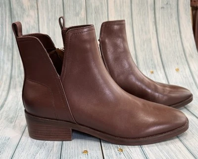 Botines Chelsea & Violeta Mujer Talla 10 Cuero Marrón Nuevos sin Etiquetas o Caja Cremallera Laterales Foto 1 de 4