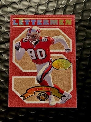 JERRY RICE📈SSP VERY RARE RED AND GOLD COLOR MATCH EARLY J.R.🔥Gradable👀💎💯 - Image 1 of 4