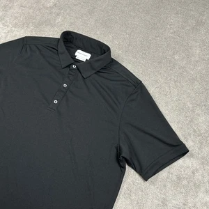 Ministry of Supply Polo Shirt Mens 3XL Black Minimalist Preppy Casual Golf Pique - Picture 1 of 9