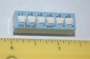 CTS CTS206-126 6-POSITION DIP SWITCH NEU MENGE-15 - Bild 1 von 1