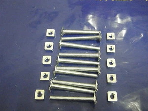 10 Número M6 x 50 mm Pernos de Techo con Tuercas Canaleta Hobby Artesanía Madera Metal - Imagen 1 de 2