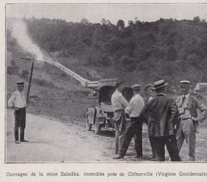 1922 -- STREIK VIRGINIA FEUER MINE SALADKA 3C430 - Bild 1 von 1