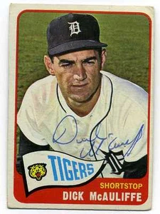 Signiertes Autogramm 1965 Topps #53 Dick McAULIFFE Tigers  - Bild 1 von 1