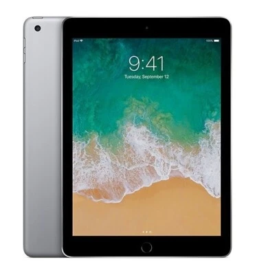 IPAD 5 APPLE 32 Go ÉCRAN WIFI RETINA 9,7 POUCES PUCE TACTILE A9 8 MP GRIS PAS... - Photo 1/4