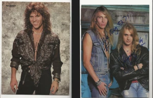 Kip Winger of Winger & Jimmy / Adam from Trouble Tribe REAL SIGNED Mag Photo COA - Picture 1 of 4