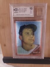 Bccg 10 1996 Topps Mantle Finest 1962 Topps #12 Game Used Bat