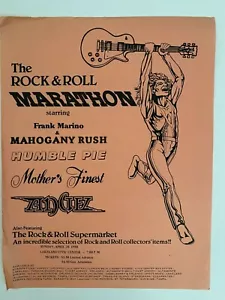 Poster concerto Mahogany Rush, Humble Pie 20 aprile 1980 maratona rock & roll - Foto 1 di 2