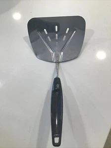 Vintage Foley Wide Slotted Curved Stainless Large Spatula Turner Flipper Lifter - Picture 1 of 5