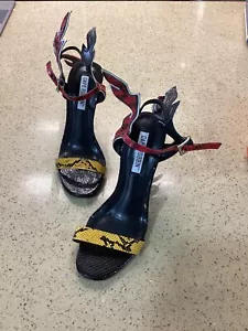 TACONES CUÑAS HELL FLAMES TALLA 5,5 - Imagen 1 de 5