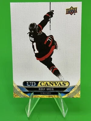 ❄️2024-25 Upper Deck Series 1 Hockey UD Canvas #C-86 Ridly Greig, Senators!!❄️ - Image 1 of 4