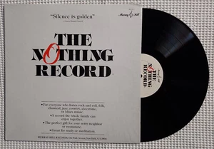 THE NOTHING RECORD Orig '76 MURRAY HILL Blank Vinyl LP Rare Production Tool NM- - Picture 1 of 1