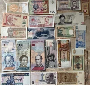 World - #5 - Set 100 Banknoten UNC alle verschieden gemischt Lemberg-Zp - Bild 1 von 5