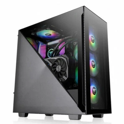 Thermaltake Divider 300 Tempered Glasss ARGB Mid Tower Case, CA-1S2-00M1WN-01 - Image 1 of 4