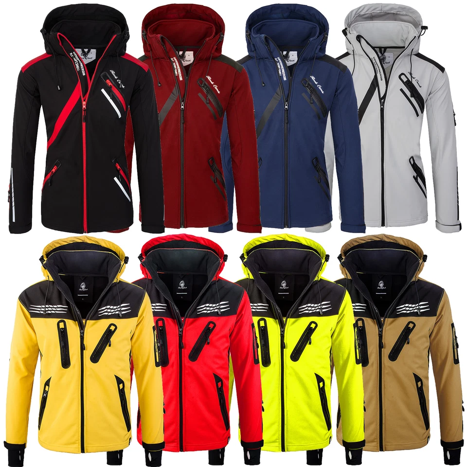 Herren Softshell Jacke Softshelljacke Übergang Outdoor Rock Creek H-127 NEU - Bild 1 von 1