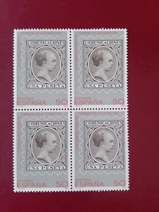 SELLOS ESPAÑA MNH 1989 BLOQUE 4 CENTENARIO PRIMERA EMISIÓN SELLOS ALFONSO XIII - Imagen 1 de 1