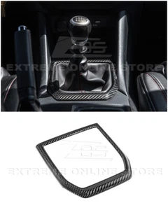 22-Up Subaru WRX | DRY CARBON FIBER Interior Center Gear Shift Panel Trim Cover - Picture 1 of 24