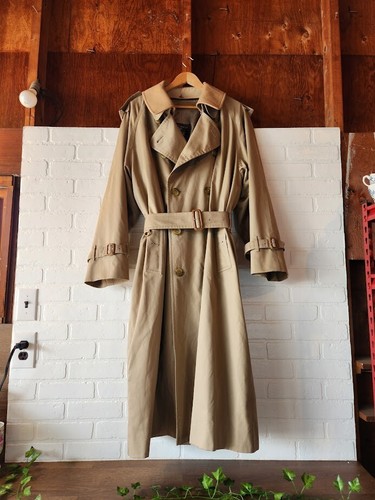 Trench coat uomo Burberry vintage con fodera rimovibile 100% lana marrone 42